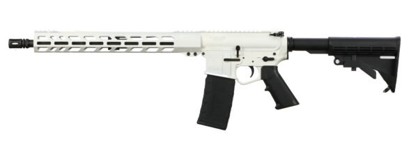 wisearsnowwhitel94eb Wise Arms WA-15B 5.56 NATO 16-inch White Cerakote