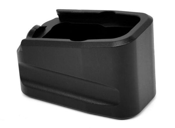 wnmeg432blk0e53-1 Warne Glock 43 Magazine Extension +2, 6061-T6 Black