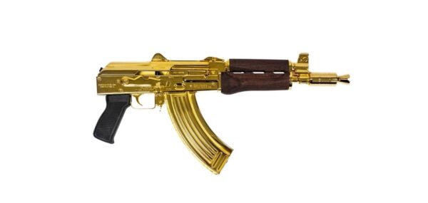 Zastava ZPAP92 AK Pistol 7.62×39 10″ 30+1 24K Gold