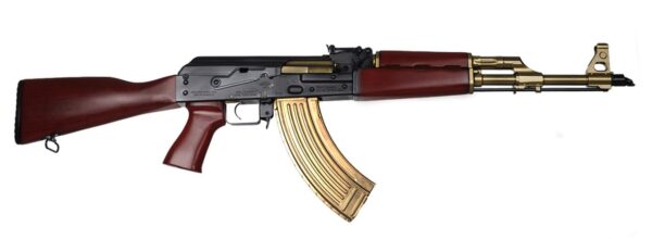 zr7762cbg7a25 Zastava ZPAP M70 Rifle 7.62×39 Gold Cerakote Serbian Red